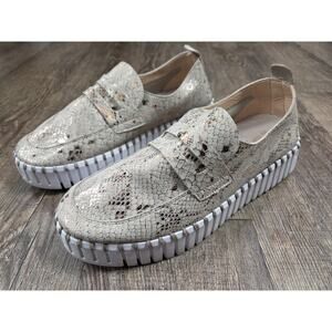 Ilse Jacobsen Women's Tulip 3868 Flats Wheat Beige Gold Metallic Shoes Euro 39